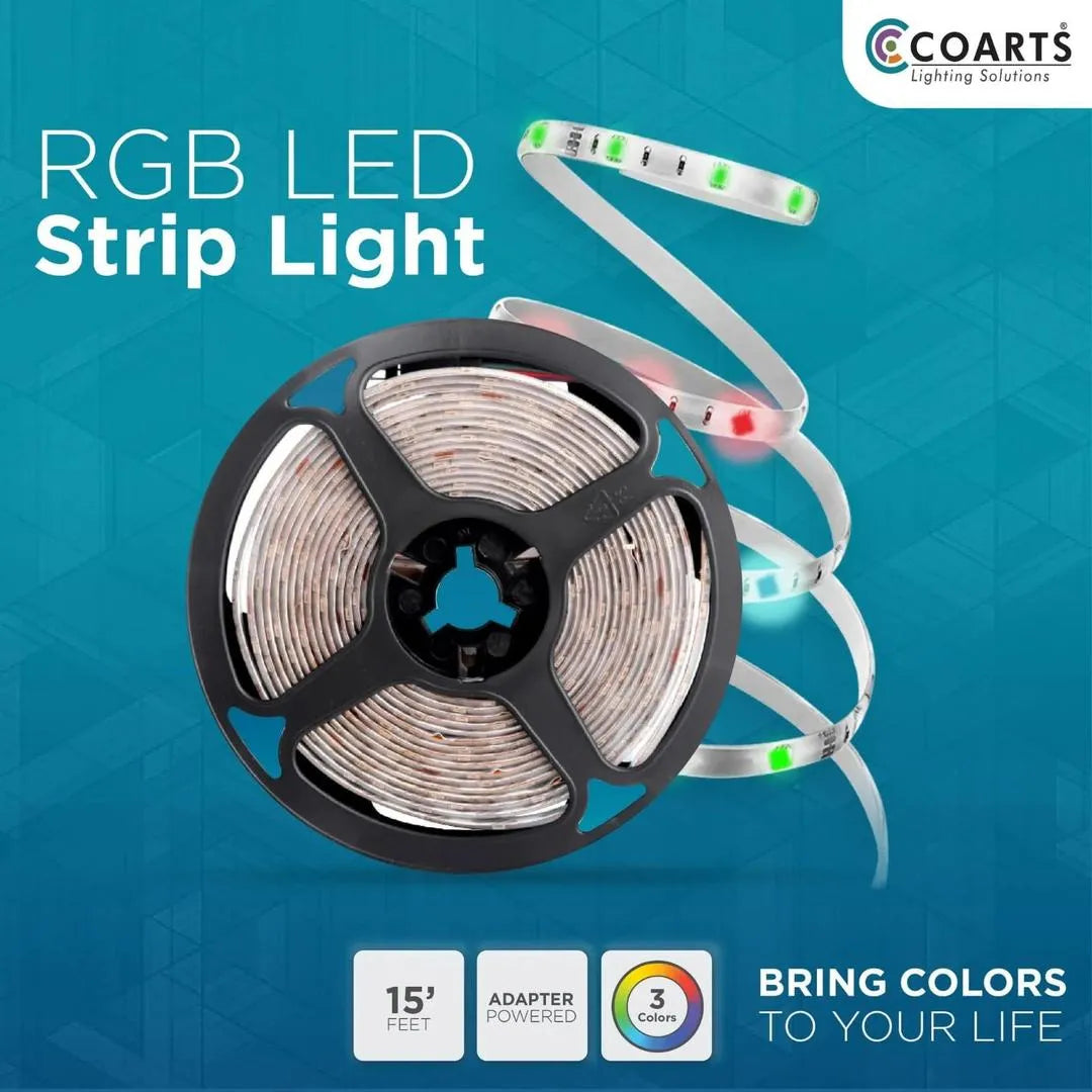 Multicolor LED USB Light Strip 16.4 FT with Remote Control - RGB Color Changing Lights