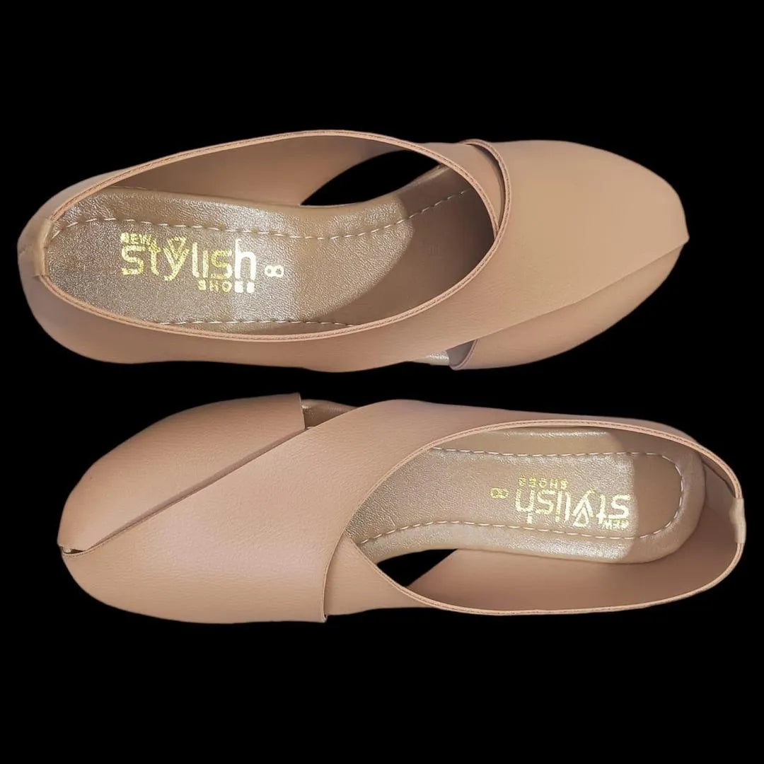 Women's Synthetic Leather Semi-Formal Sandals Beige - Urban Buy Mall