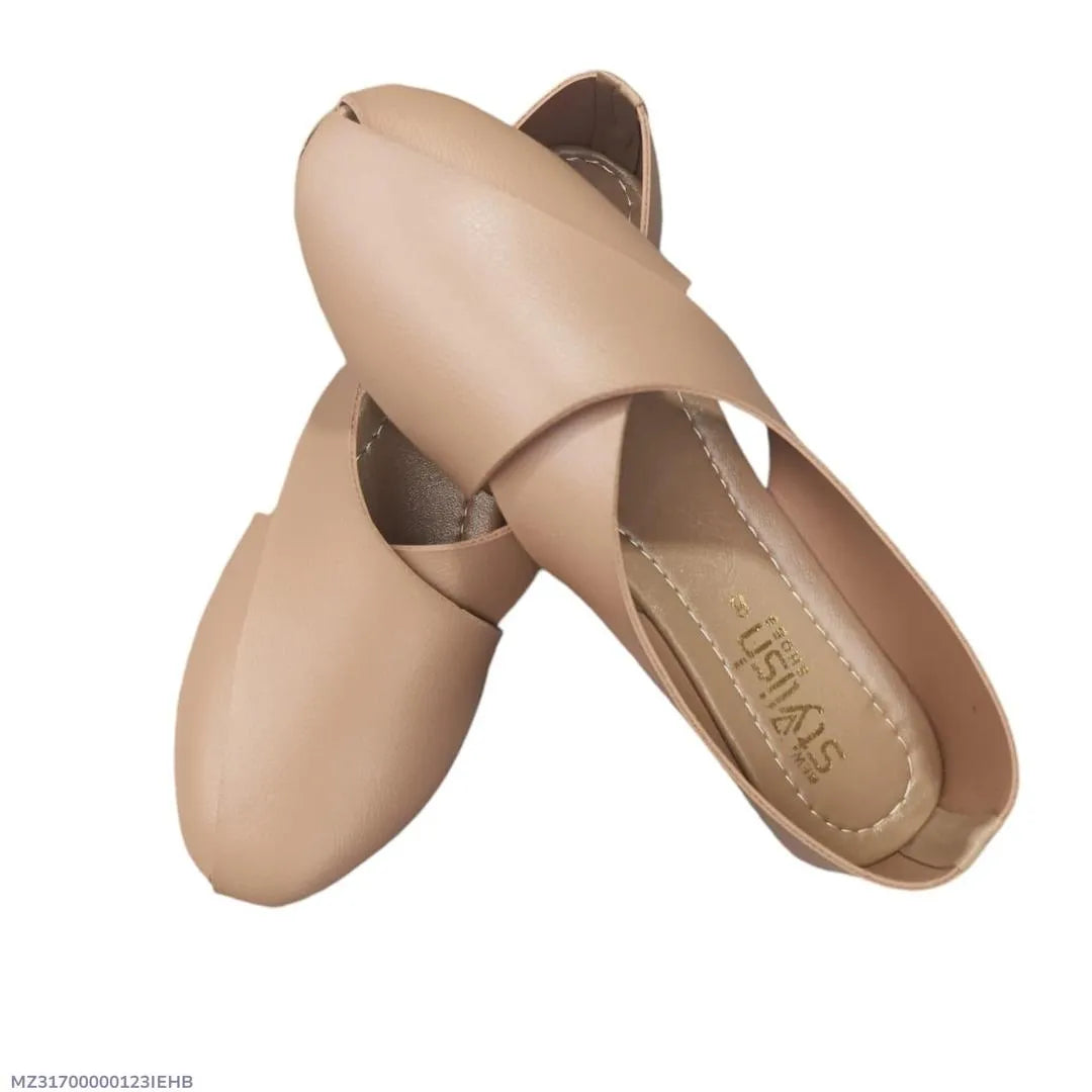 Women's Synthetic Leather Semi-Formal Sandals Beige - Urban Buy Mall