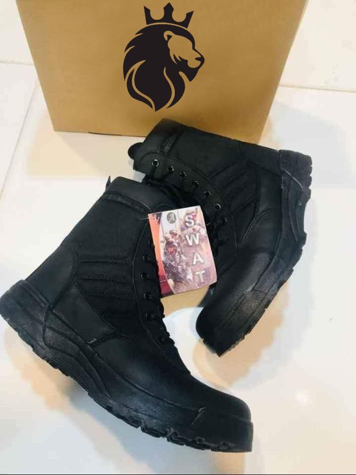 Men's Army Boots Black SWAT Style - Urban Buy Mall Pakistan