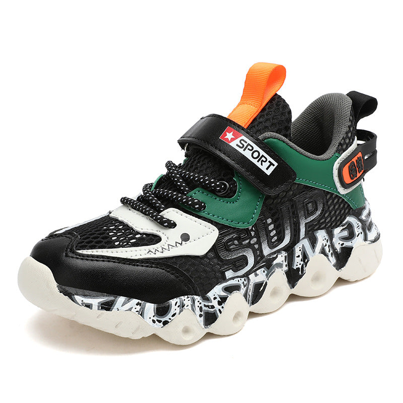 Boys' Shoes with Mesh Surface, Breathable, 2026 ⚠️ Available  On Advance Payment Only⚠️ New Lightweight Children's Sports Shoes, Soft-Soled Mesh Running Shoes for Older Children