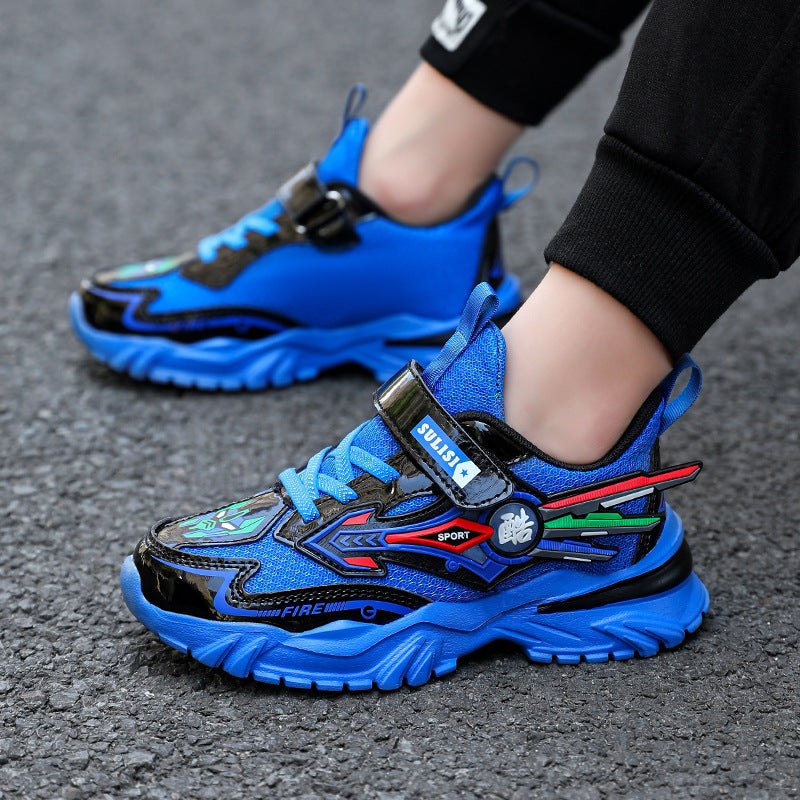 Boys Casual Velcro Sneakers - Lightweight Running Shoes | Urban Buy