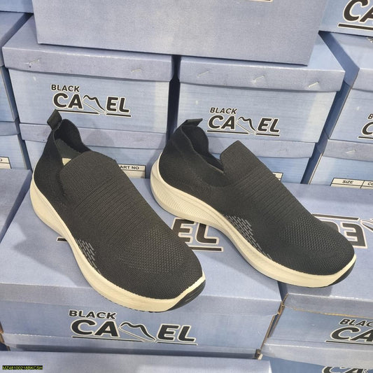 Slip On Joggers Shoes Weloy Black - Comfortable Casual Sneakers Urban Buy Mall