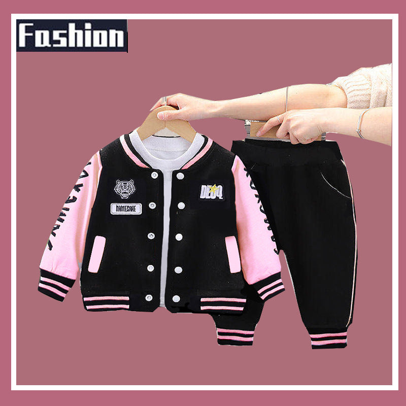 Baby's autumn clothing suit 2025 new boys' spring and autumn Western style two-piece set 0-1-5 years old children's foreign trade- Urban Buy Mall