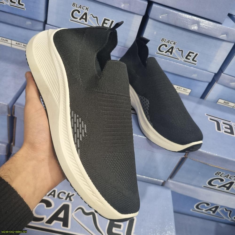 Slip On Joggers Shoes Weloy Black - Comfortable Casual Sneakers Urban Buy Mall