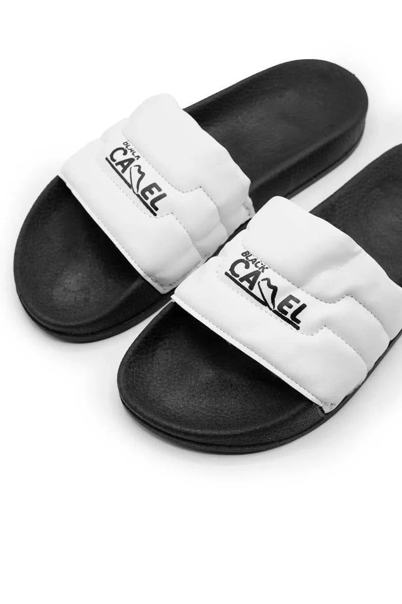 Black Camel Soft Slide Slippers - Comfortable Textured Rubber Slides | Urban Buy