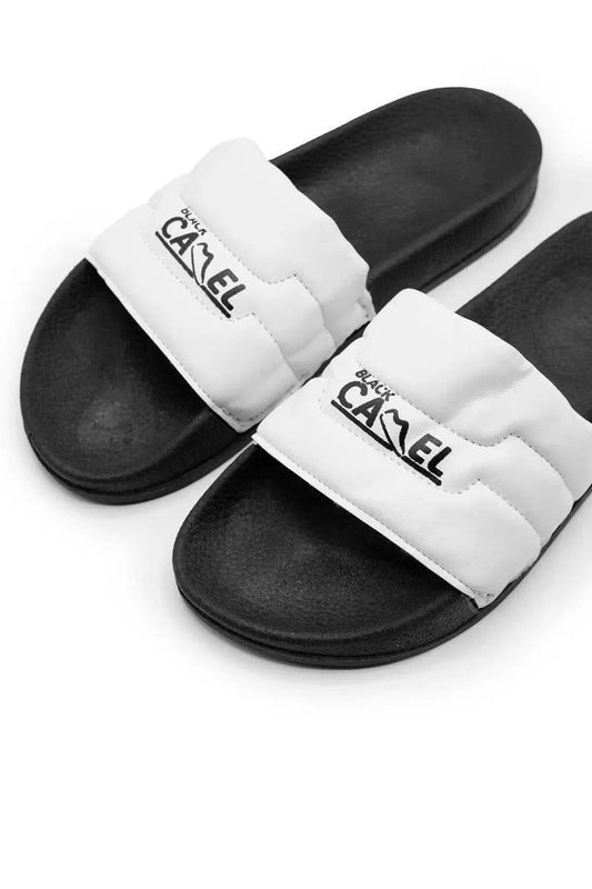 Black Camel Soft Slide Slippers - Comfortable Textured Rubber Slides | Urban Buy