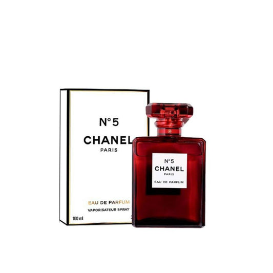 Chanel N°5 Red Limited Edition Perfume 100ml for Women - Luxury Long Lasting Oriental Fragrance with Aldehydes Ylang-Ylang Neroli Bergamot Jasmine Rose Vanilla Sandalwood - Premium Designer Scent Gift Pakistan Online Shopping - Urban Buy Mall