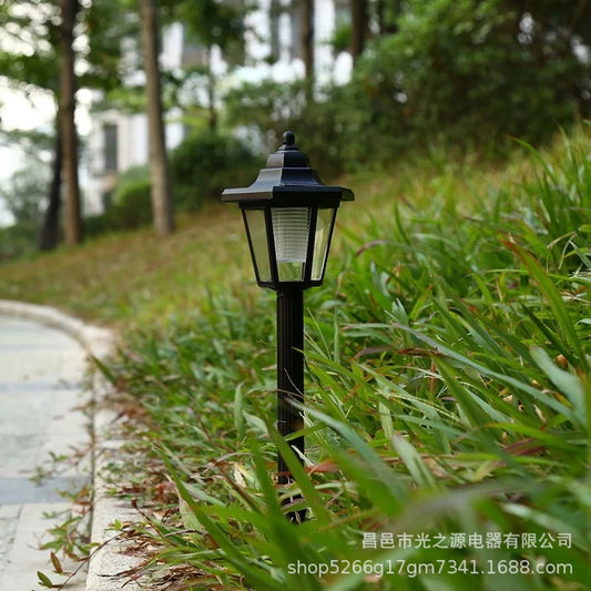 Solar lamp solar hexagonal lamp ground plug solar lawn lamp Palace Lamp