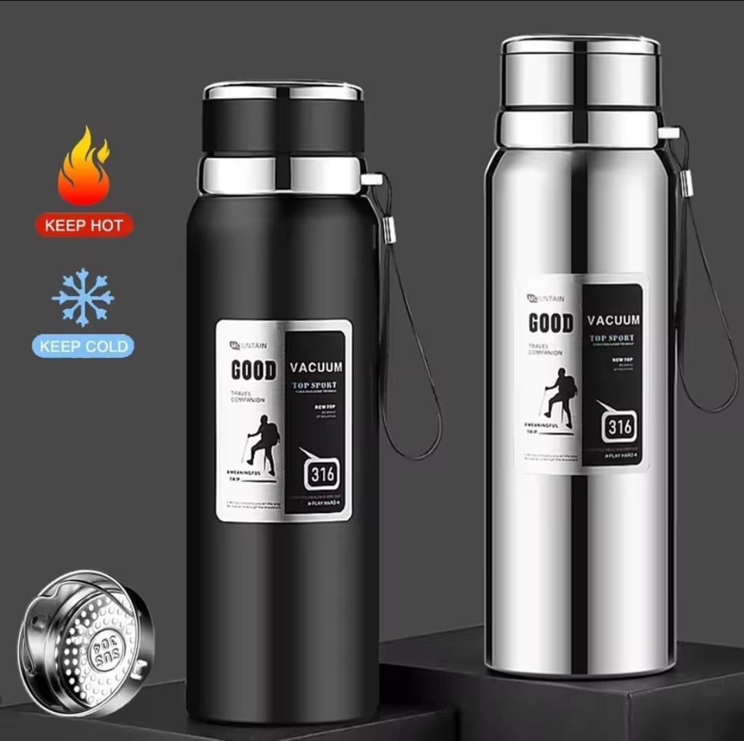 Large Capacity 1000ML Thermos Bottle keep Cold and Hot Stainless Steel Water Bottle