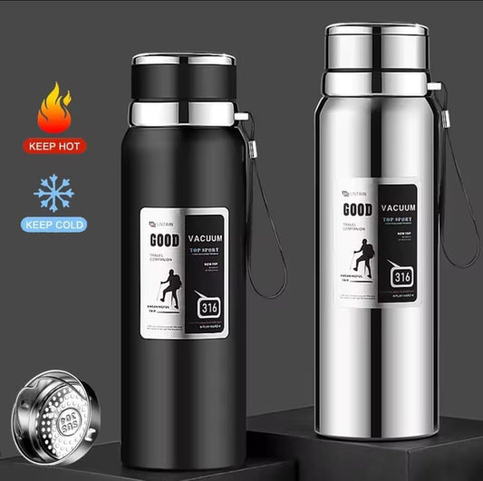 Large Capacity 1000ML Thermos Bottle keep Cold and Hot Stainless Steel Water Bottle