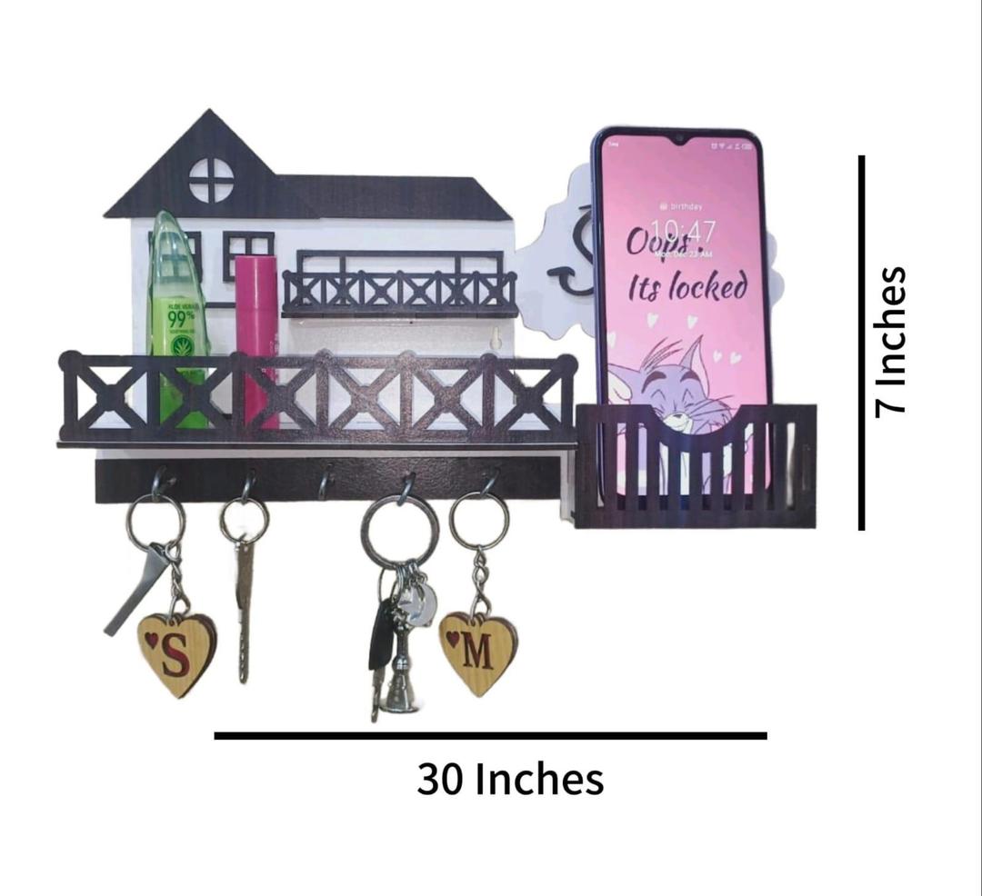 Sweet Home Wooden Keys And Mobile Holder Urban Buy Mall