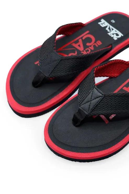 Strider Men's Casual Flip Flops - Black & Red EVA Lightweight Slippers | Urban Buy