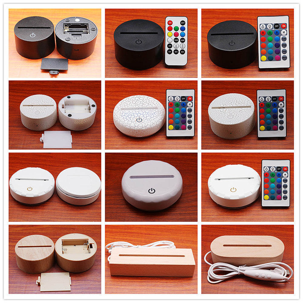 2025 Cross-border 3D Explosions Bedroom Atmosphere Adjustment sports car 4 Bedside Touch Remote Control Gradient Table Nightlight