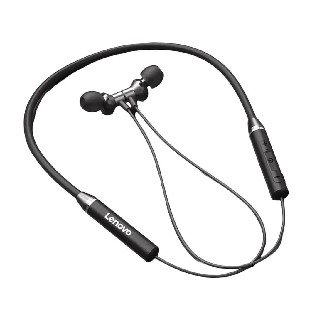 Lenovo HE05 Bluetooth Earphone Neck Hanging Neck Band Wireless Magnetic Design| Urban Buy