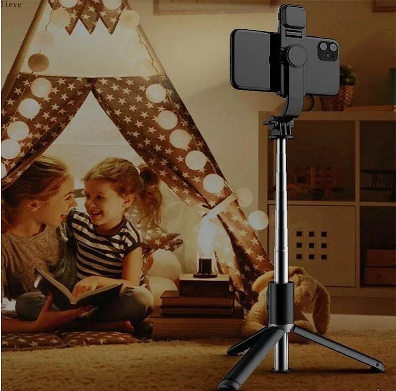 Selfie Stick With LED Light Mini Tripod Stand-Urban Buy