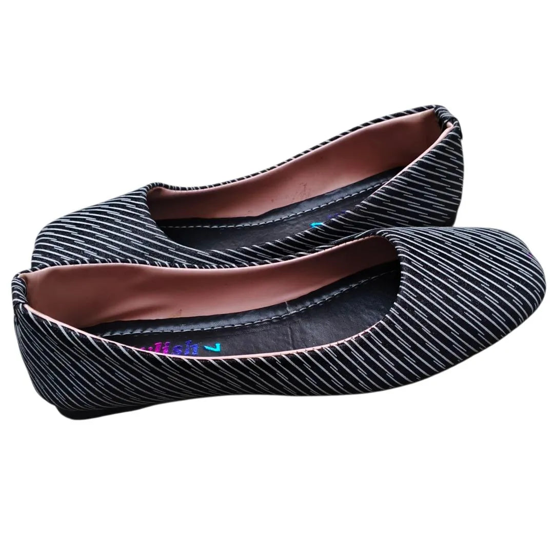 Women's Synthetic Leather Fancy Pumps - Elegant Black Heels