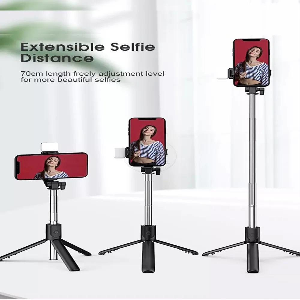 Selfie Stick With LED Light Mini Tripod Stand-Urban Buy