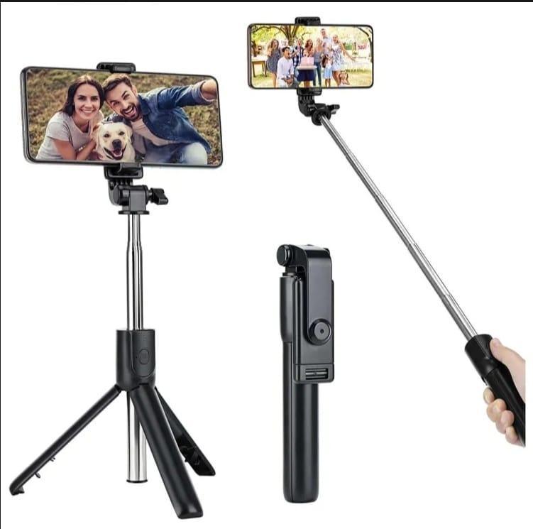 Versatile Portable Selfie Stick with Bluetooth Remote - 740mm Extendable Tripod Stand