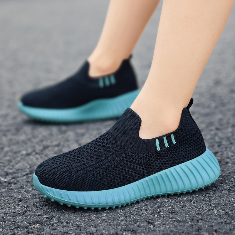 Fujian Kidsren's Shoes  2025 Spring and Summer New Single-Layer Fly-Woven Mesh Kidsren's Shoes Slip-On Lazy Casual Shoes - Urban Buy Mall