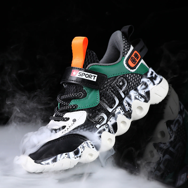 Boys' Shoes with Mesh Surface, Breathable, 2026 ⚠️ Available  On Advance Payment Only⚠️ New Lightweight Children's Sports Shoes, Soft-Soled Mesh Running Shoes for Older Children