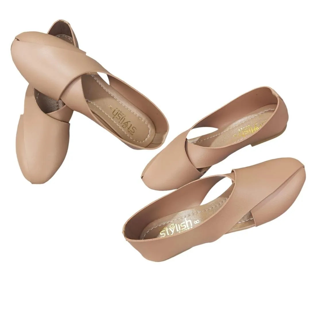 Women's Synthetic Leather Semi-Formal Sandals Beige - Urban Buy Mall