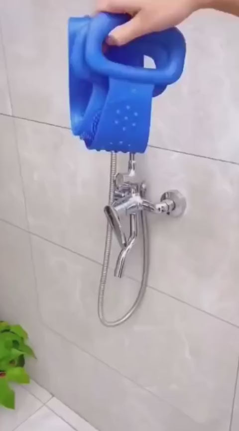 Silicone Body Brush Belt for Bath & Shower - Exfoliating Back Scrubber